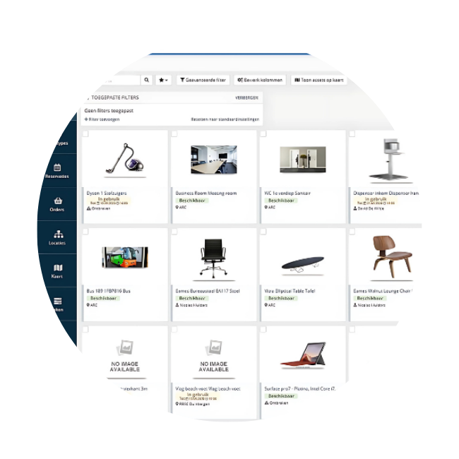 Clicx applicatie dashboard